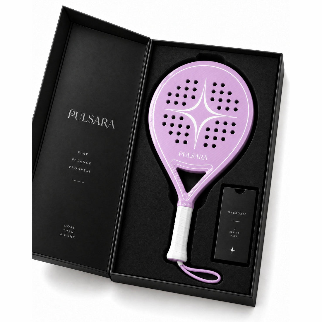 Pulsara Lilac, in its gift box