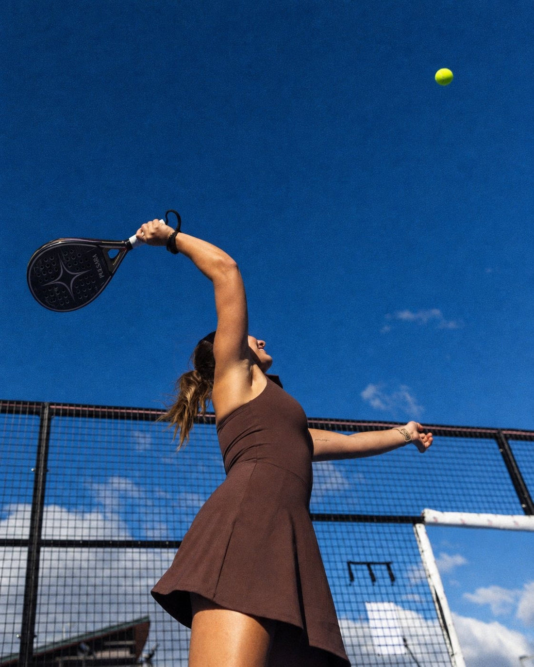 Pulsara padel racket on court